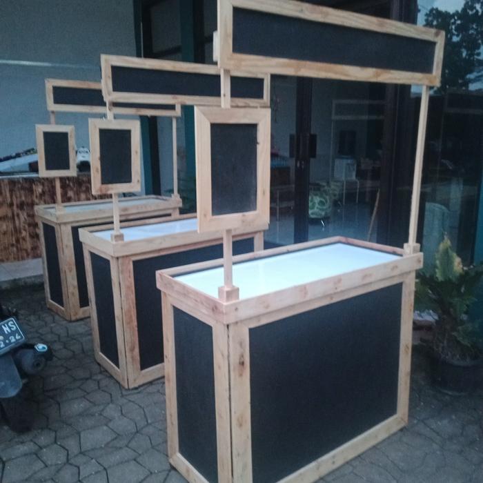 Booth lipat jati belanda /rombong lipat
