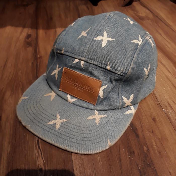 topi 5 panel obey patch print blue jeans