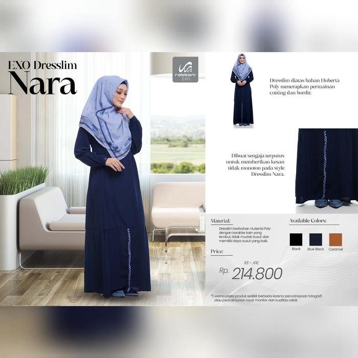 GAMIS WANITA DRESSLIM 2 RABBANI EXO ORI. DRESS MAXI. BAJU MUSLIM