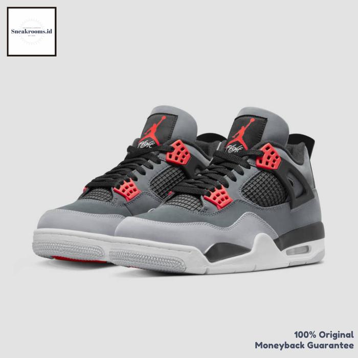 Air Jordan 4 Retro Infrared Original Resmi (100% Authentic)