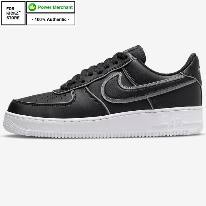 NIKE AIR FORCE 1 '07 LV8 BLACK REFLECTIVE
