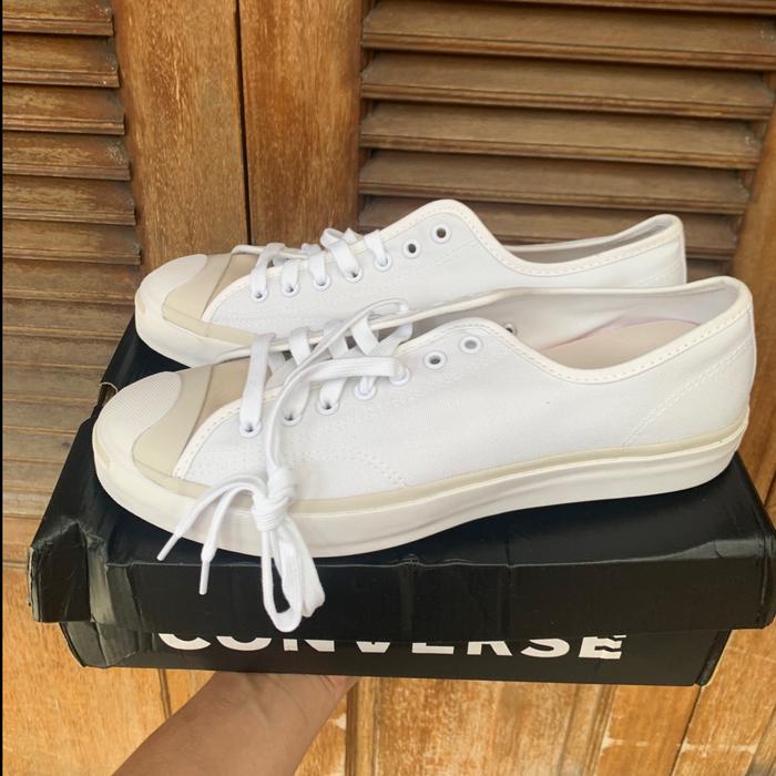 (Original 1000%) Sepatu Converse Jack Purcel Ox White 170385C