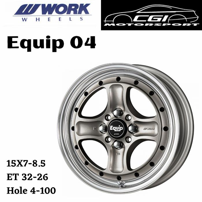 Velg Mobil Work Equip 04 Ring 15 (3pcs model) Original Japan.