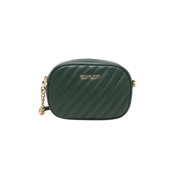 Tas Wanita Branded MK Rose Small Quilted Crossbody Bag - Racing Green