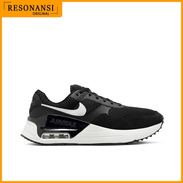 SEPATU PRIA TERBARU NIKE ORIGINAL SNEAKERS AIR MAX SYSTEM HITAM-PUTIH