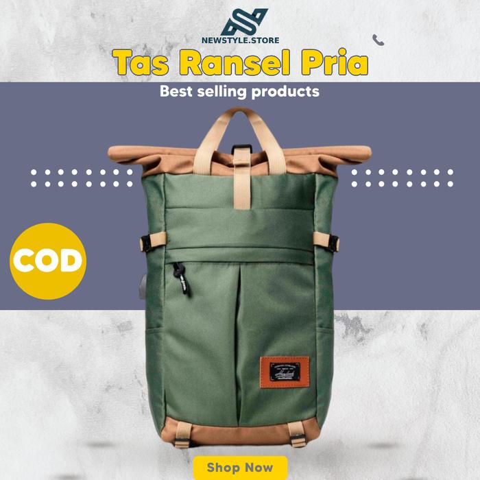 Tas Ransel Pria Bodypack Original Backpack Tas Laptop Traveling Bag