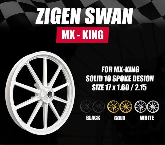 VELG RACING MX-KING MX KING PALANG 10 BERIKUT BEIRING160-215-17 PNP