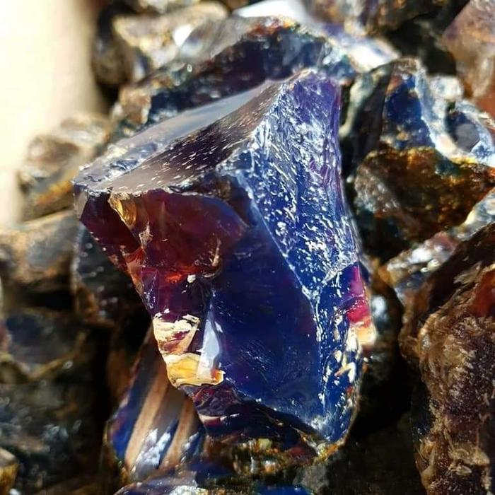 bluis amber biru merah getah katilayu