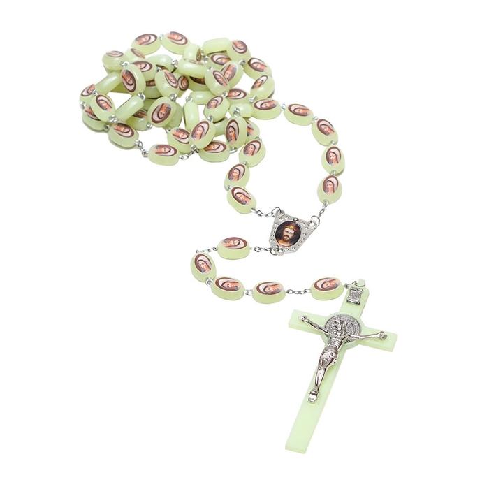 Rosario Dinding Rantai Fosfor Maria - Hiasan Dinding - Salib - Y109