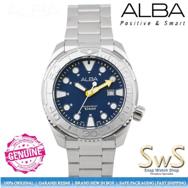 Jam Tangan Pria ALBA AG8M19 AG8M19X1 43mm Quartz