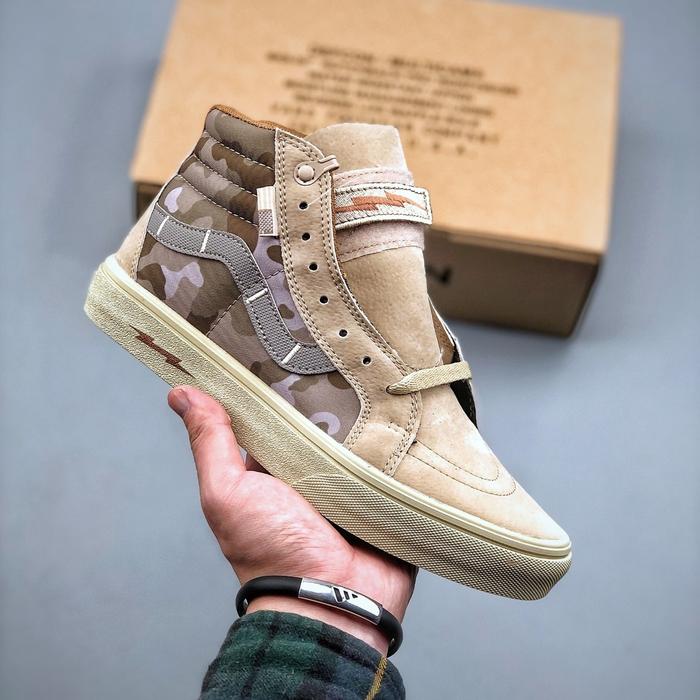 Sepatu Vans SK8 High Notchback Defcon Multicam Jungel Brown Camo