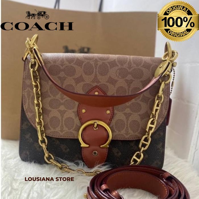 Coach Beat Shoulder Bag In Signature Canvas Horse Carriage
