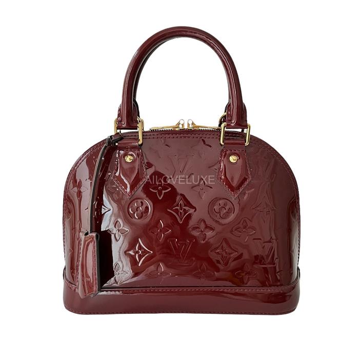 Authentic LV Alma BB Vernis