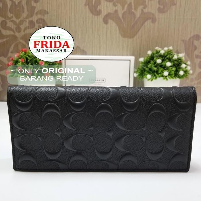 Coach Original Men's Long Wallet Dompet Pria Art :91636-QBBK