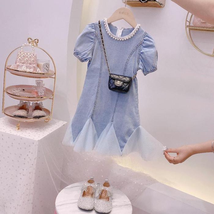 [Cocobaby Jakarta] DENIM PEREMPUAN MUTIARA IMPORT DRESS JEANS IMPORT