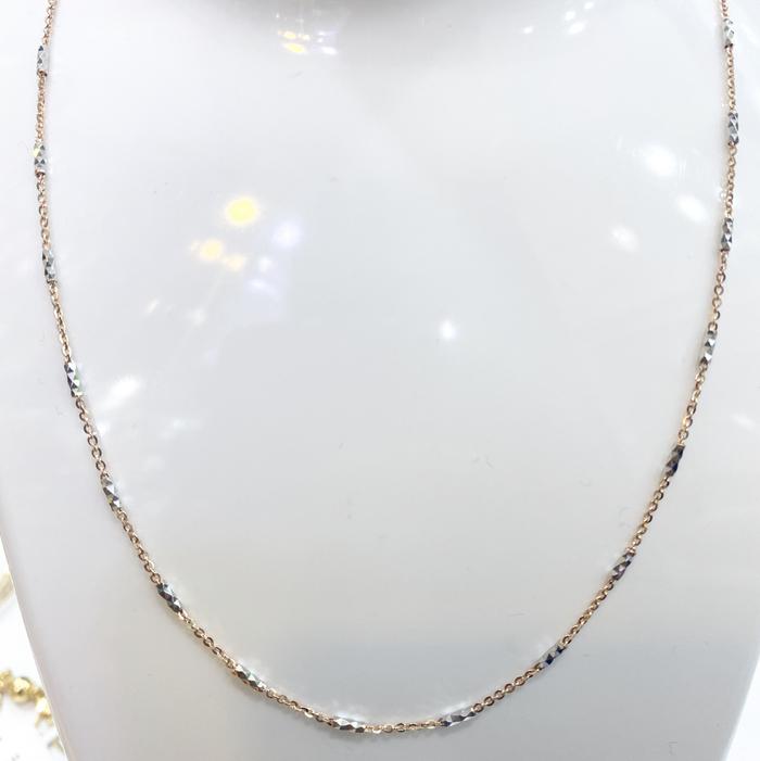Kalung emas Rose kombinasi 750