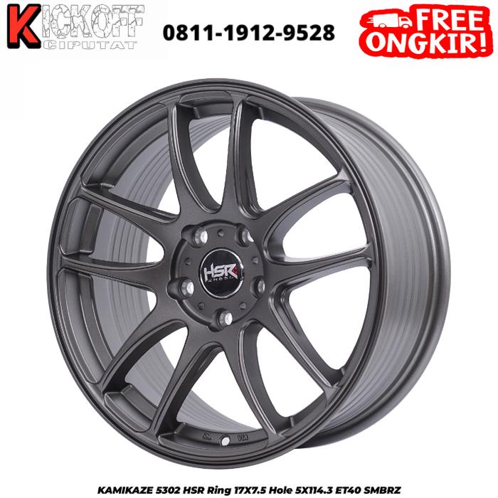 VELG TIPE KAMIKAZE HSR 17x75 5x1143 ET 40 BRONZE VELG HSR WHEEL