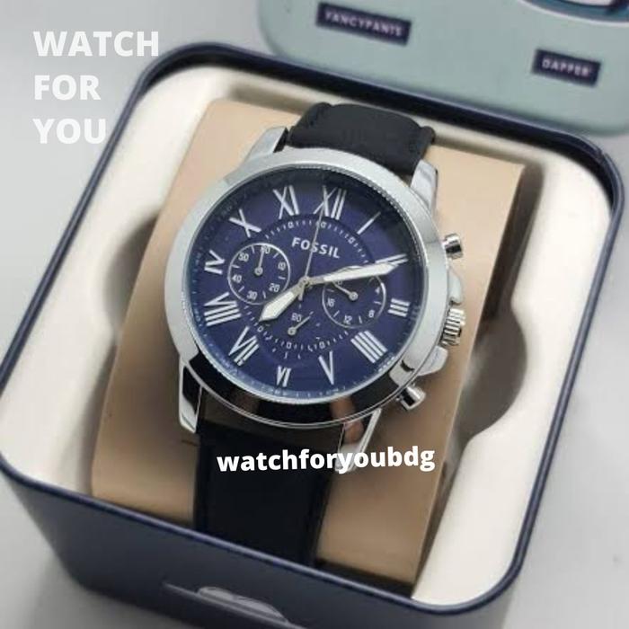 Jam Tangan Pria Fossil Grant FS 4990 FS4990 Original Leather fosil men