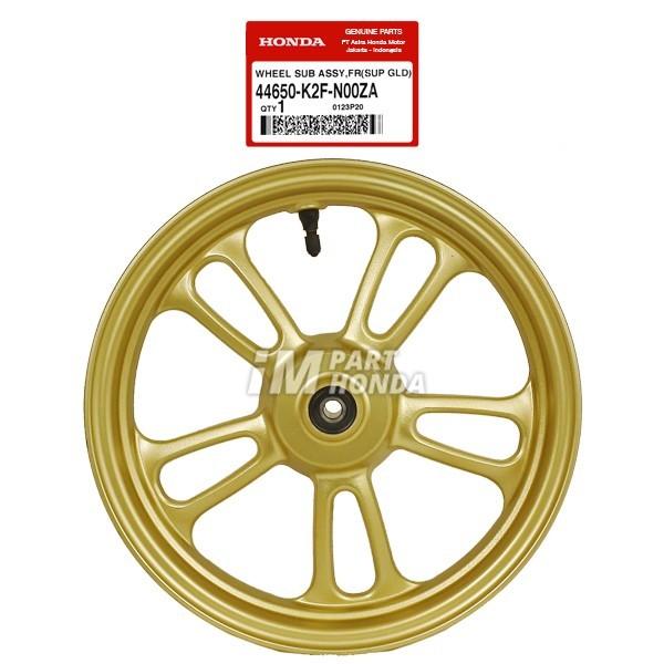 44650-K2F-N00ZA Velg Racing Depan Scoopy eSP K2F Prestige Gold
