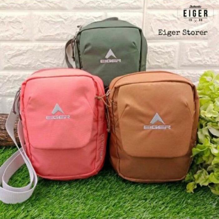 TAS SELEMPANG CEWEK ARETHA 1.0 2L EIGER1989 SALEM/OLIVE/BROWN ORIGINAL