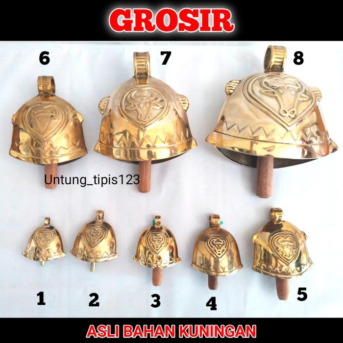 Lonceng Sapi bahan kuningan kelontongan kuningan bel pintu
