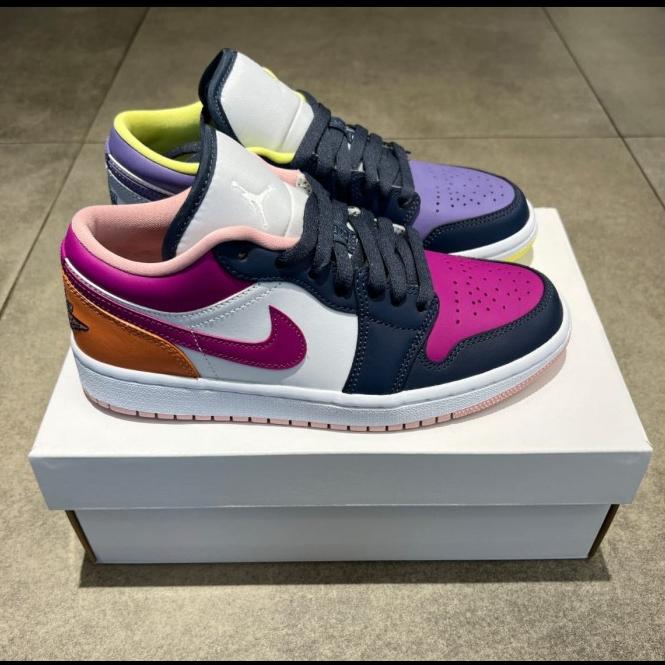 Nike Air Jordan 1 Low WMNS Mismatched Purple Magenta Original