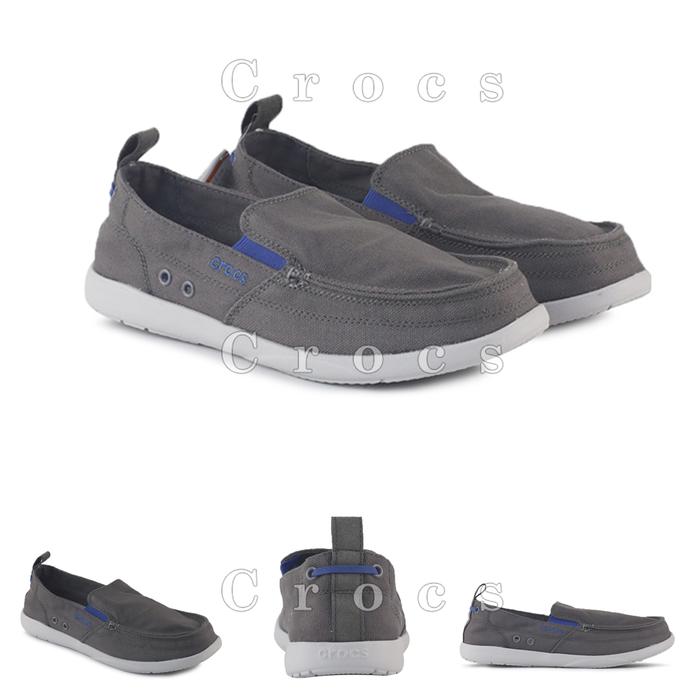 Crocs Walumen Original Sepatu Pria Slip On - Grey Baru