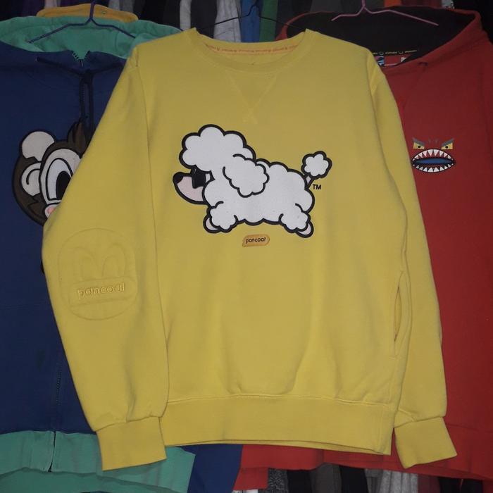 Crewneck Pancoat kuning anjing pudel