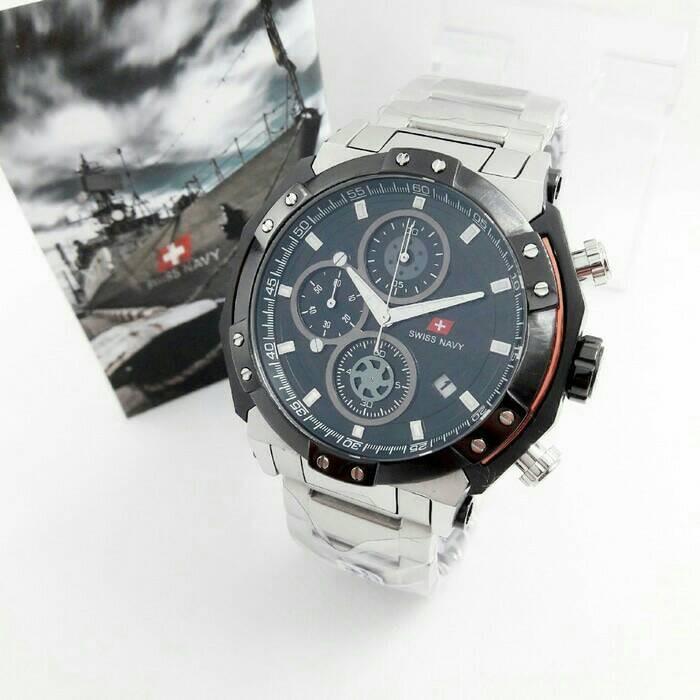 JAM TANGAN PRIA SWISS NAVY 6804 SN6804 ORIGINAL