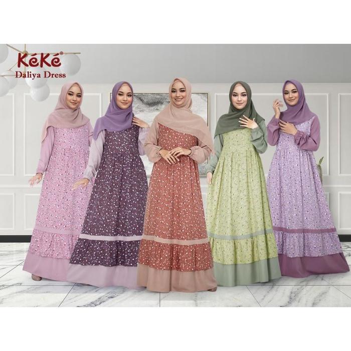Gamis Couple Terbaru Keke / Ibu dan Anak / Daliya Dress || SIAP KIRIM