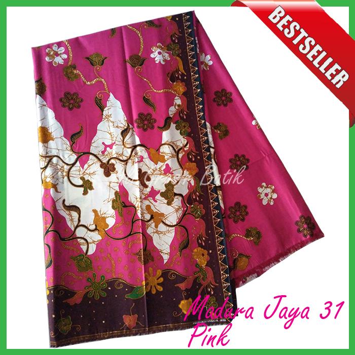 Kain Batik Pekalongan Primisima Halus Madura Jaya 31 Pink Unggul Jaya