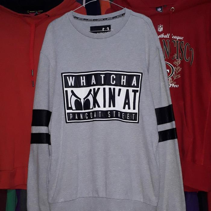 Crewneck Pancoat mata abu