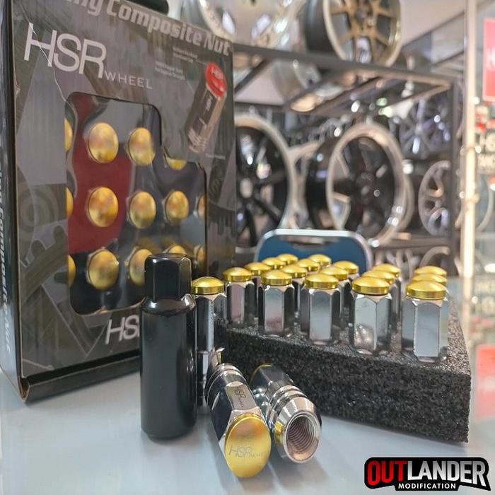 Baut Roda Hsr Wheel Mur Variasi Warna Gold 19x1,5 Toko Velg Semarang