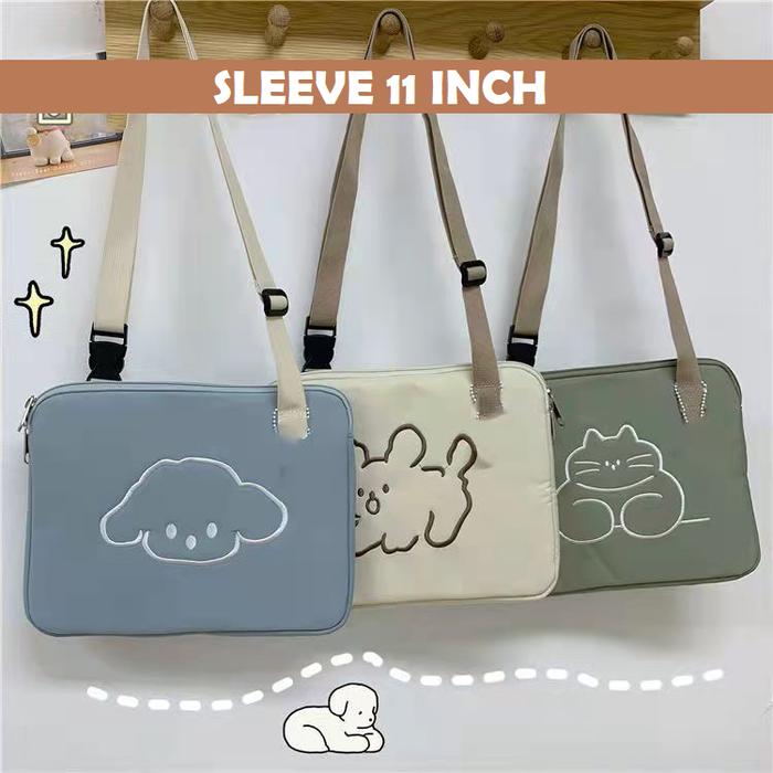Olike EduTab E3 10 Inch KOREAN SLEEVE TAS SELEMPANG POUCH SOFTCASE