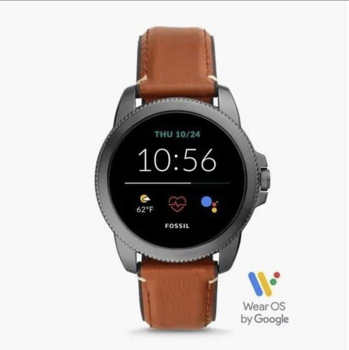 FTW 4055 Gen 5E Brown Leather Smartwatch - Jam Fossil ORIGINAL