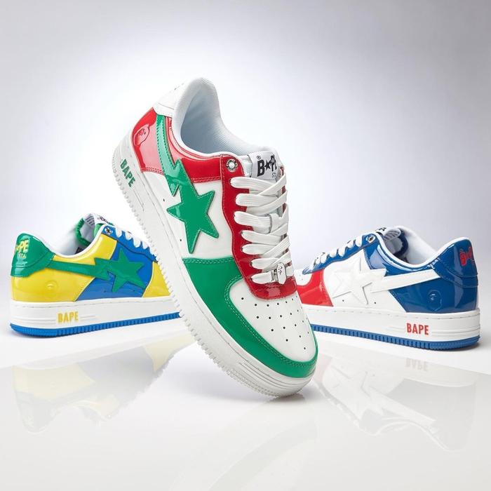 BAPESTA BAPE STA Low "Green Red"
