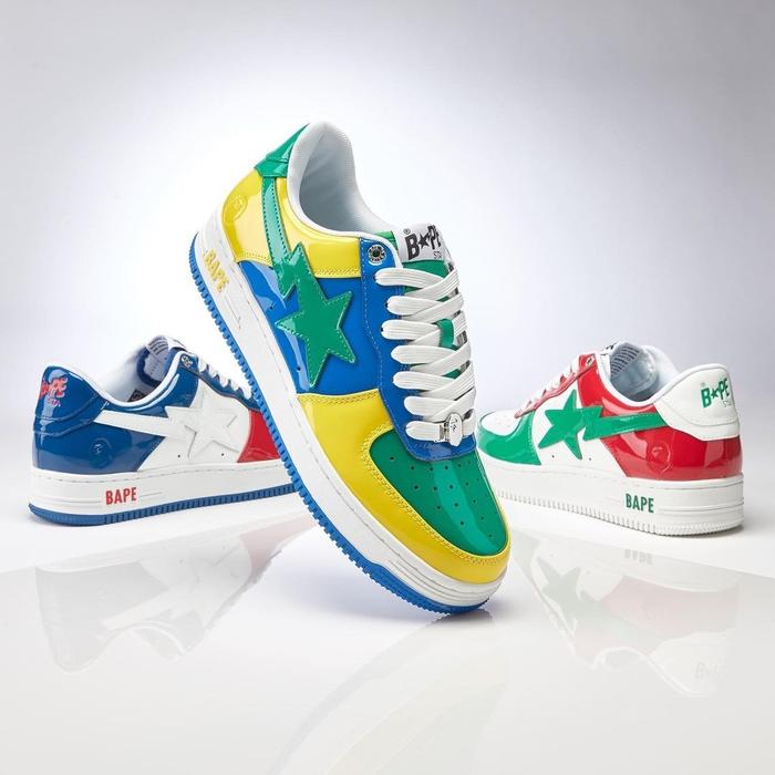 BAPESTA BAPE STA Low "Blue Yellow Green"