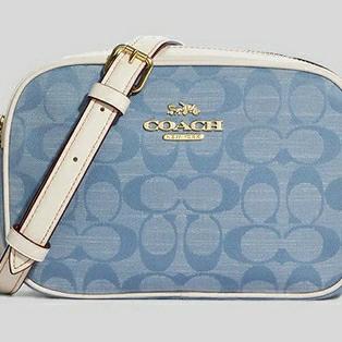 COACH MINI JAMIE CAMBAG IN SIGNATURE CHAMBRAY DENIM CA732