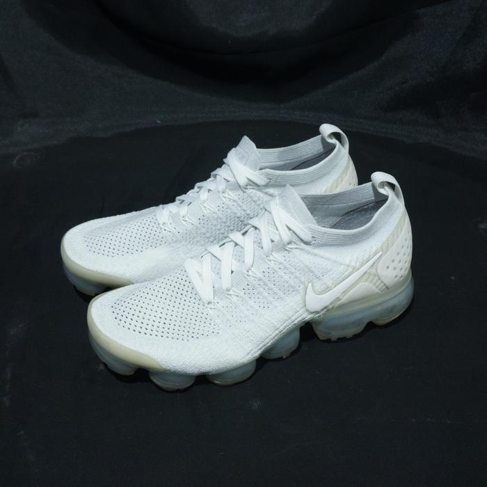 Sepatu nike air vapormax 2.0 white pure platinum original bekas
