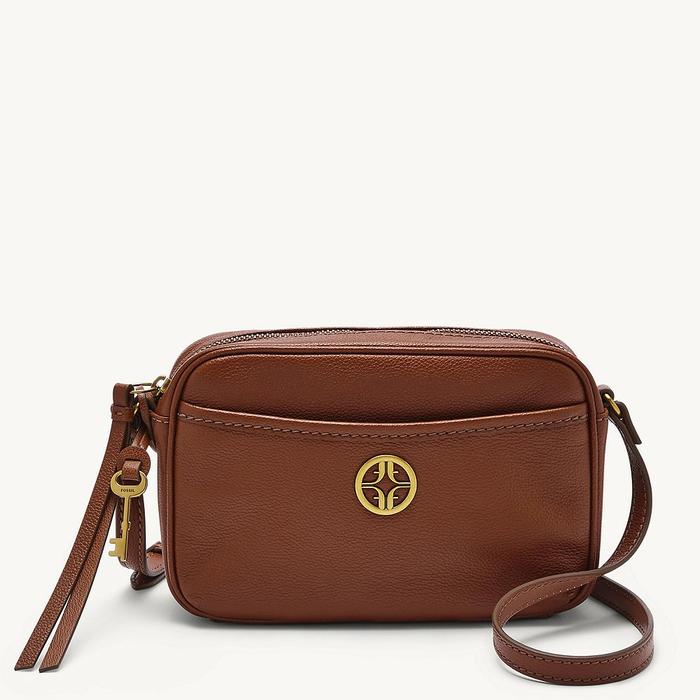 FOSSIL BRENNON CAMERA BAG BROWN SHB249500