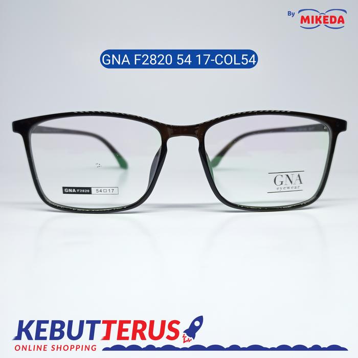Mikeda-FRAME KACAMATA GNA F2820 54-17 C54 + LENSA(MINUS/CYLINDER)