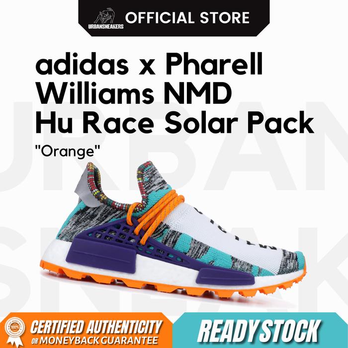 adidas Pharrell Wiliam NMD Hu Race Solar Pack Orange | BB9528