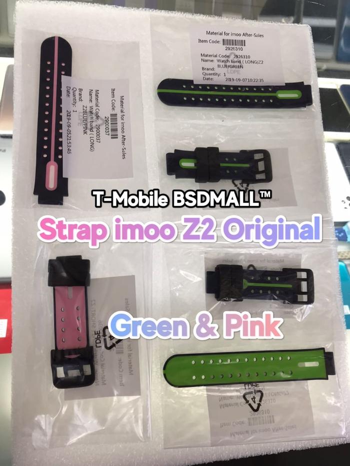 IMOO WATCH PHONE Z2 STRAP ORI / TALI JAM TANGAN IMOO ORI / GREEN, PINK