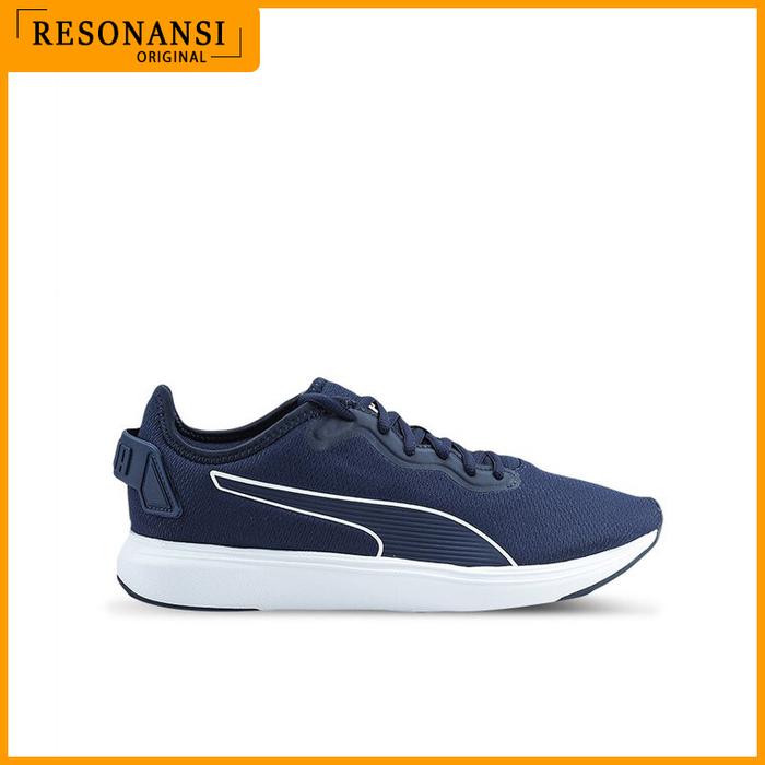 SEPATU PRIA TERBARU PUMA ORIGINAL SPORTS SOFTRIDE CRUISE NAVY-PUTIH