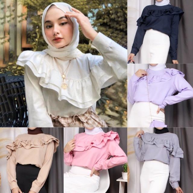 UNIKDANMURAH - NARINA BLOUSE / BAJU ATASAN BLOUSE WANITA