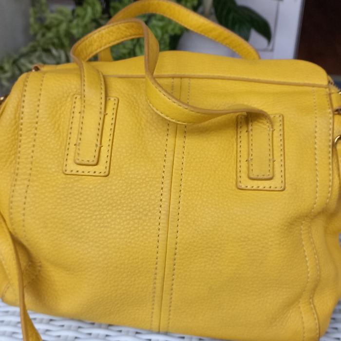 Preloved Fossil emma sachel mimosa yellow