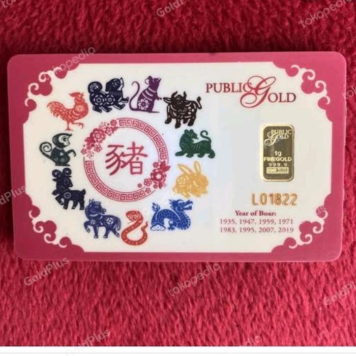 LM public gold 12 shio bukan antam