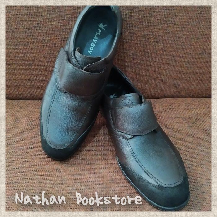 [Preloved] PLAYBOY Sepatu Pria Kasual Slip On in Brown _ Size 43