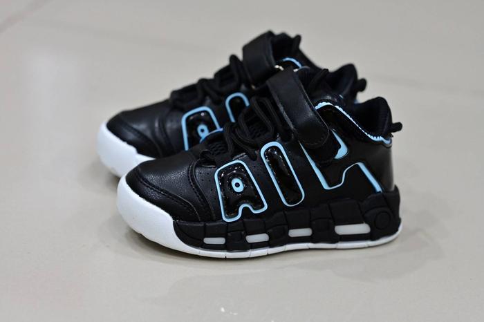 Sepatu Anak Nike Air Jordan Uptempo 21-30 Perfect Quality - BLACK