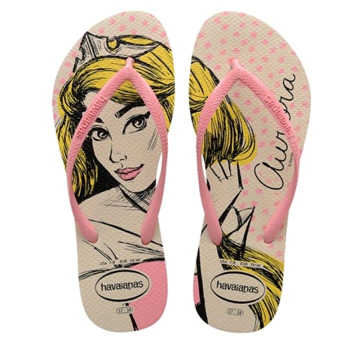 Sandal Jepit Wanita Original Havaianas Disney Princess Aurora Sz 41-42